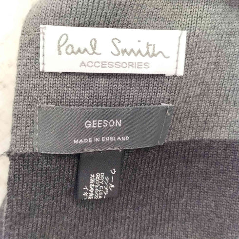 ポールスミス Paul Smith accessory ストライプ柄 ウールマフラー メンズ